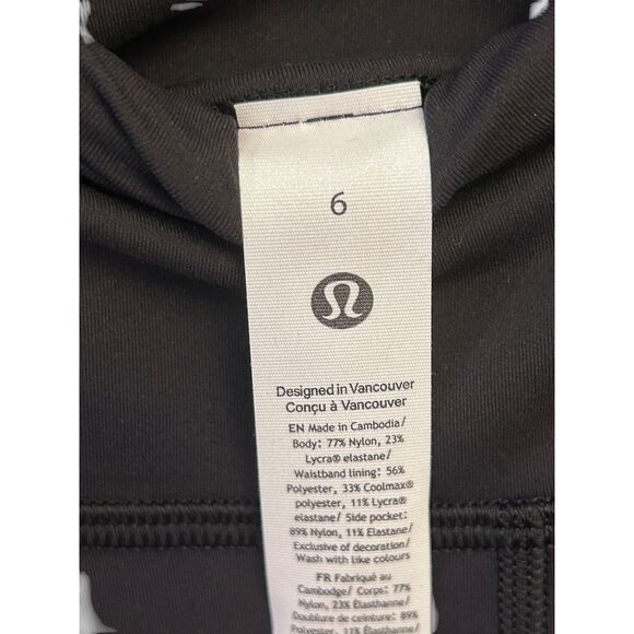 Wunder Train Contour Fit High-Rise Tight with Pockets 25" Size 6 BLACK NWT - Picture 7 of 8